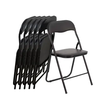 Set 6 Sedie pieghevoli stile moderno in metallo leggera e resistente colore nero
Set 6 Sedie pieghevoli stile moderno in metallo leggera e resistente colore nero