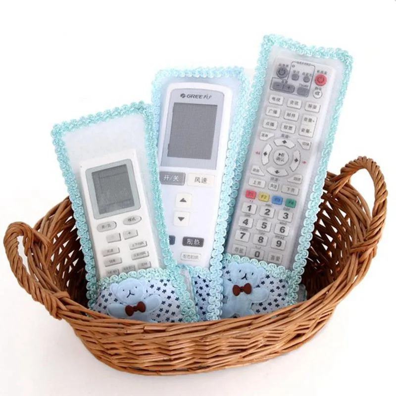 Fabric Lace Video TV Remote Control Case Cover AC Air Condition Dust Protect Storage Bag Antidust Waterproof | Дом и сад
