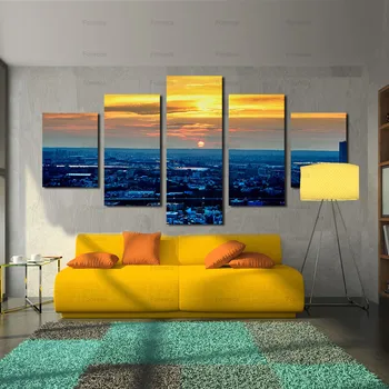 5 Pieces Nature Landscape Canvas Painting Sunset Building Wall Art Print Pictures for Home Living Room Decor Hanging Poster
5 Pieces Nature Landscape Canvas Painting Sunset Building Wall Art Print Pictures for Home Living Room Decor Hanging Poster