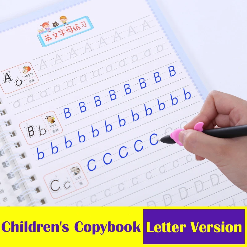 Libros Reusable English&Chinese Copybook Drawing Toy Hand Writing Groove English Auto Fades Educational Toys Art Books Livros
Libros Reusable English&Chinese Copybook Drawing Toy Hand Writing Groove English Auto Fades Educational Toys Art Books Livros