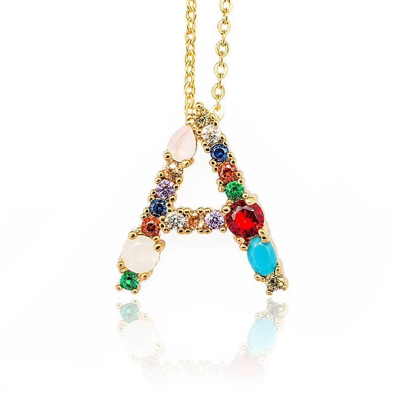 MISANANRYNE 2019 Colorful 26 Letter Necklace For Women Girls Gold Color Chain Alphabet Necklaces Pendants Name Jewelry Bijoux
MISANANRYNE 2019 Colorful 26 Letter Necklace For Women Girls Gold Color Chain Alphabet Necklaces Pendants Name Jewelry Bijoux