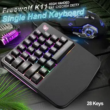28 Keys Wired pc gamer completo USB Rainbow Glowing Gaming Keyboard Keypad Single Hand RGB Backlit For Window/MAC Osx Keyboards
28 Keys Wired pc gamer completo USB Rainbow Glowing Gaming Keyboard Keypad Single Hand RGB Backlit For Window/MAC Osx Keyboards