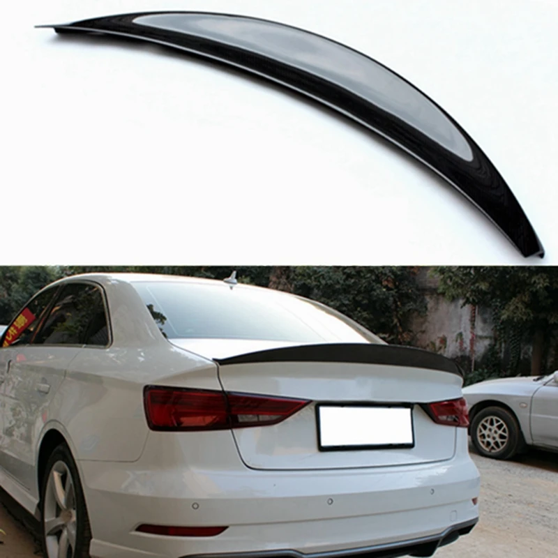 

For Audi A3 4 door sedan 2013-2017 HK style high quality carbon fiber rear wing Roof rear box decorated spoiler