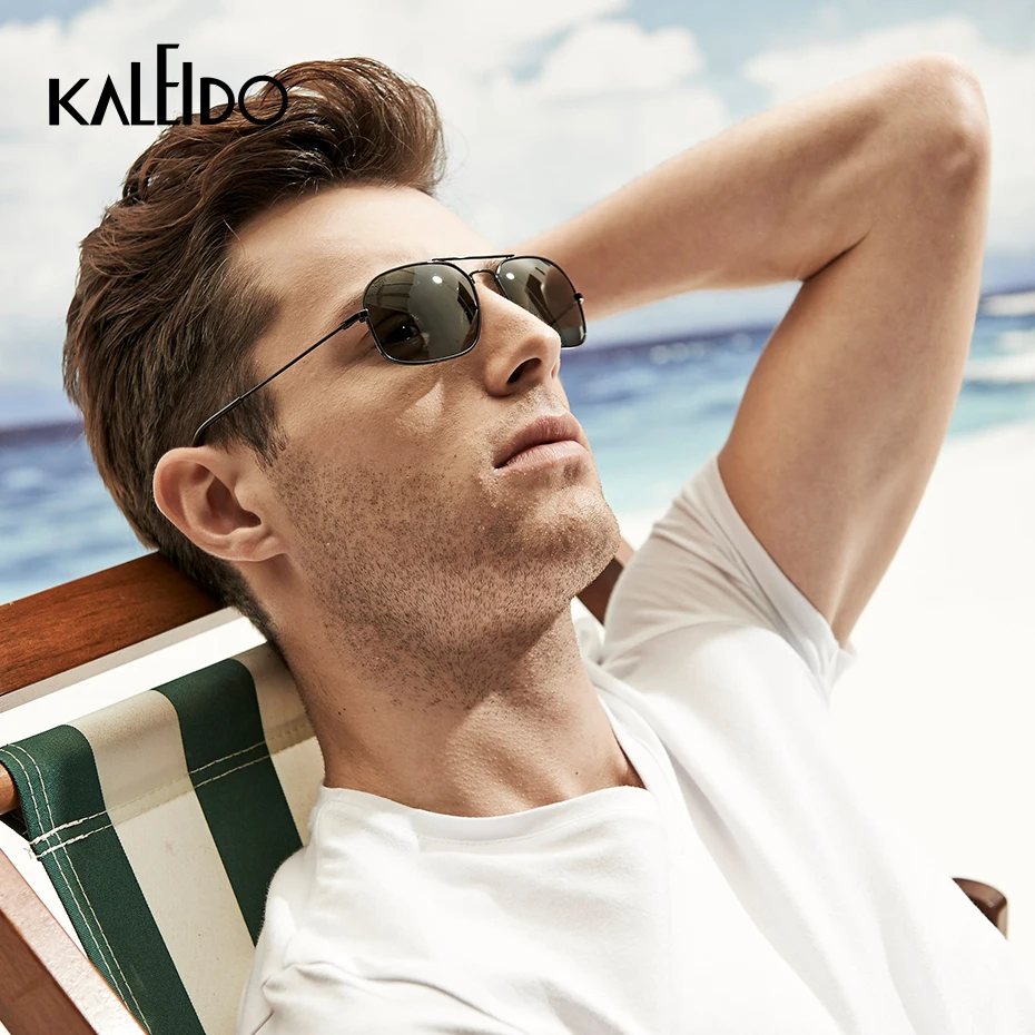 

KALEIDO Ultralight Polarized Sunglasses Nickel-free Metal Frame Sun Glasses Brand Design UV400 TAC Lenses Eyewear For Men Women