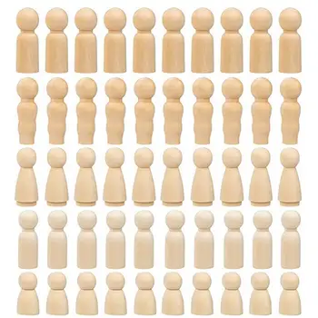 GloryStar 50Pcs/Set Wooden Peg Dolls Wooden Figures for DIY Painting Craft Art Projects
GloryStar 50Pcs/Set Wooden Peg Dolls Wooden Figures for DIY Painting Craft Art Projects