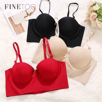 FINETOO Fashion Bra for Ladies Push Up Lingerie Sexy 1/2 Cup Seamless Bra Adjustable Straps Bra Female One-Piece Underwear Bras
FINETOO Fashion Bra for Ladies Push Up Lingerie Sexy 1/2 Cup Seamless Bra Adjustable Straps Bra Female One-Piece Underwear Bras
