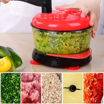 Multi-function Kitchen Manual Food Processor Mixer Egg Blender Meat Grinder Vegetable Chopper Stainless Steel Blade Cutter
Multi-function Kitchen Manual Food Processor Mixer Egg Blender Meat Grinder Vegetable Chopper Stainless Steel Blade Cutter