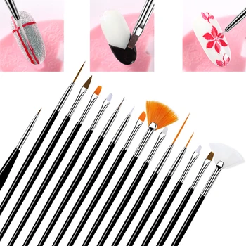 15Pcs/Set Nail Art Brushes Set Acrylic Thin Liner Drawing Pen Painting Tools Manicure Pen For Lady UV Nail Gel Polish Brush
15Pcs/Set Nail Art Brushes Set Acrylic Thin Liner Drawing Pen Painting Tools Manicure Pen For Lady UV Nail Gel Polish Brush