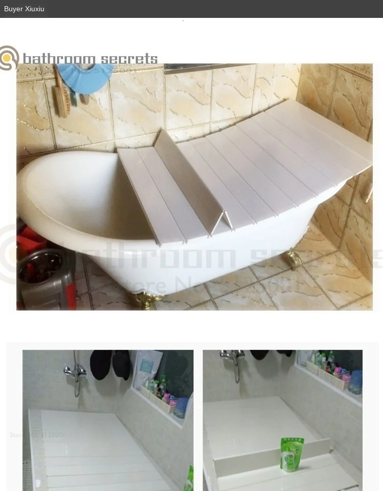 JHSJ Bathtub Accessories Bathtub Cover Anti dust Dust Board Bathtub