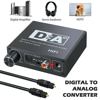 new DAC Optical Toslink Coaxial Bi-directional Switch RCA 3.5mm Jack Digital to Analog Audio Adapter RCA L/R Converter
new DAC Optical Toslink Coaxial Bi-directional Switch RCA 3.5mm Jack Digital to Analog Audio Adapter RCA L/R Converter