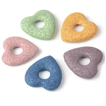 Colorful Heart-shaped Hollow Out Lava Stone Charm For DIY Essential Oil Diffuser Bracelet Necklace Earrings Making Jewelry
Colorful Heart-shaped Hollow Out Lava Stone Charm For DIY Essential Oil Diffuser Bracelet Necklace Earrings Making Jewelry