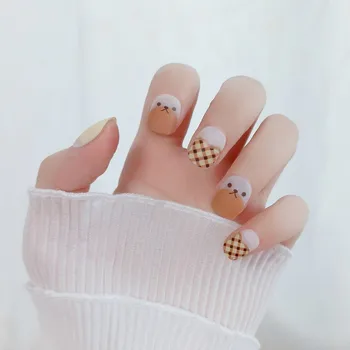 24pcs False Nails Short Fake Nails with Glue Press on Nails Gradient Nail Tips Removable Glitter Artifical Nails Nail Art Tools
24pcs False Nails Short Fake Nails with Glue Press on Nails Gradient Nail Tips Removable Glitter Artifical Nails Nail Art Tools
