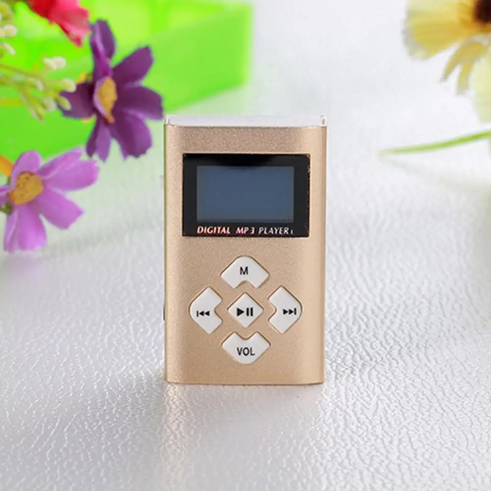 

Portable MP3 Music Player With 1.1" Lcd Screen Mini Clip TF Card Slot USB MP3 Players + Earphone Music Player