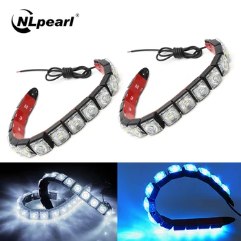 NLpearl 1pair Car Bright DRL LED Daytime Running Lights Waterproof Driving Daylight White Ice Blue LED DRL for Car Headlight 12V
NLpearl 1pair Car Bright DRL LED Daytime Running Lights Waterproof Driving Daylight White Ice Blue LED DRL for Car Headlight 12V