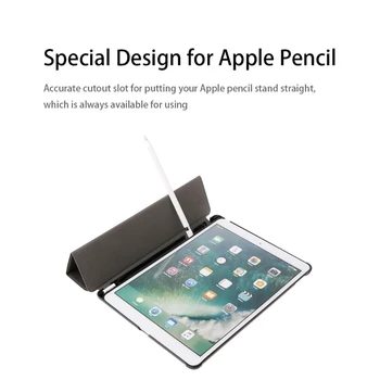 Faux Leather Three Flip Stand Tablet Case With Pencil Holder For iPad Pro 10.5" D08B
Faux Leather Three Flip Stand Tablet Case With Pencil Holder For iPad Pro 10.5" D08B