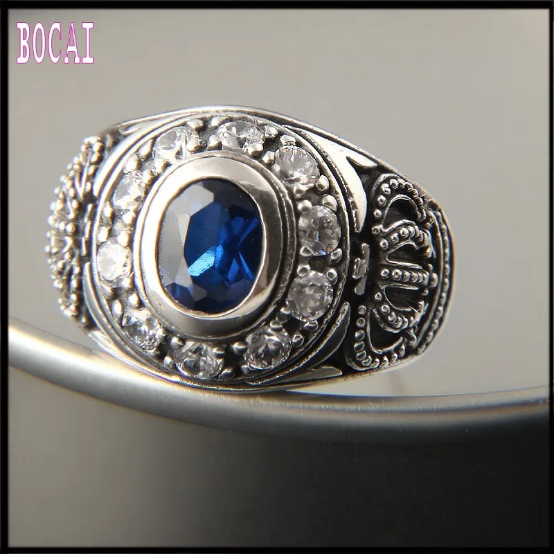 New S925 sterling silver ring exquisite crown ring inlay zircon jewelry exaggerated personality silver ring for men and women
New S925 sterling silver ring exquisite crown ring inlay zircon jewelry exaggerated personality silver ring for men and women