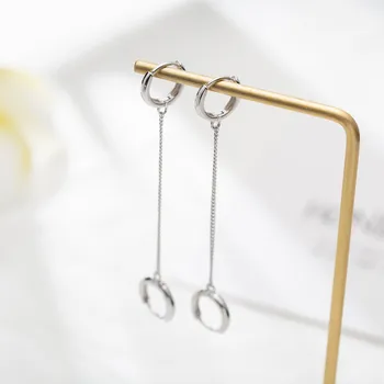 Circle Chain S925 Sterling Silvery Earrings Female Senior Sense Frigid Restoring Ancient ways Ear Button E126
Circle Chain S925 Sterling Silvery Earrings Female Senior Sense Frigid Restoring Ancient ways Ear Button E126