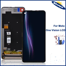 Ensemble écran tactile LCD de remplacement, 6.3 pouces, pour Moto One Vision XT1970, Original=