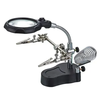 Welding Magnifying Glass LED Light 3.5X 12X Lens Auxiliary Clip Loupe Desktop Magnifier Soldering Repair Tool Rotatable
Welding Magnifying Glass LED Light 3.5X 12X Lens Auxiliary Clip Loupe Desktop Magnifier Soldering Repair Tool Rotatable
