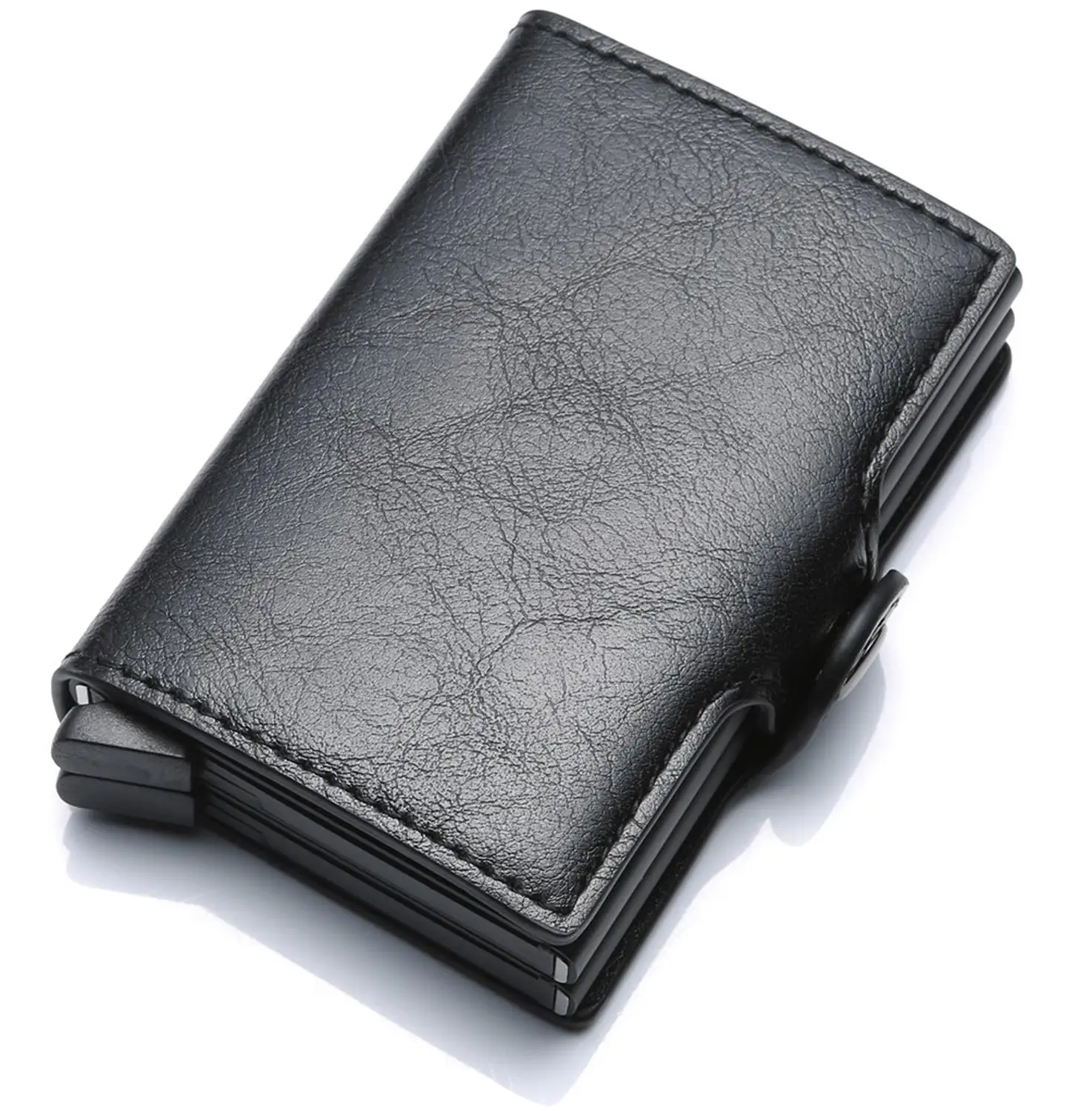 SEMORID PU Leather Young Male Business Credit Two Aluminium Alloy Card Holder Mini Smart Wallet For Gift RIFD Blocking Black Bag
SEMORID PU Leather Young Male Business Credit Two Aluminium Alloy Card Holder Mini Smart Wallet For Gift RIFD Blocking Black Bag