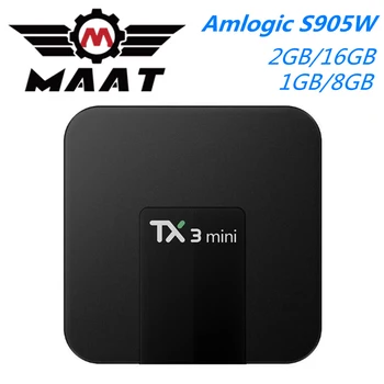 MAAT TX3 Mini Android 7.1 TV Box Smart 4K Set Top Box Media Player Amlogic S905W 2GB 16GB 2.4G Wifi Google Play Store TV BOX
MAAT TX3 Mini Android 7.1 TV Box Smart 4K Set Top Box Media Player Amlogic S905W 2GB 16GB 2.4G Wifi Google Play Store TV BOX