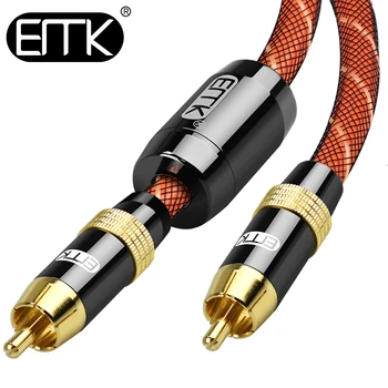EMK HiFi Digital Coaxial Cable RCA to RCA Stereo Subwoofer Amplifier Audio Cable Male to Male Nylon Braided 1m 2m 5m 8m OD8.0 TV
EMK HiFi Digital Coaxial Cable RCA to RCA Stereo Subwoofer Amplifier Audio Cable Male to Male Nylon Braided 1m 2m 5m 8m OD8.0 TV