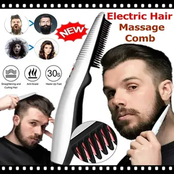 Multifunctional Styling Comb Beard Straightener Hair Electric Hot Comb Straightening Curling Brush for Male Female General
Multifunctional Styling Comb Beard Straightener Hair Electric Hot Comb Straightening Curling Brush for Male Female General