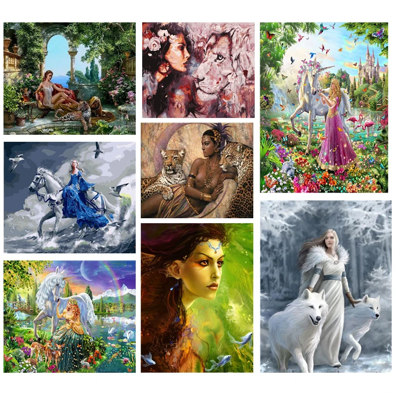 5D Diy Diamond Painting Beautiful Beauties and Animals Square Circle Diamond Embroidery Cross Stitch Home Decoration
5D Diy Diamond Painting Beautiful Beauties and Animals Square Circle Diamond Embroidery Cross Stitch Home Decoration