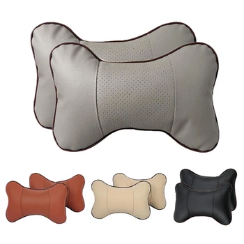 2 x Car Neck Pillow, Comfortable Soft Breathable Leather Car Head Neck Rest Cushion Relax Neck Support Headrest Pillows for Car 
2 x Car Neck Pillow, Comfortable Soft Breathable Leather Car Head Neck Rest Cushion Relax Neck Support Headrest Pillows for Car
