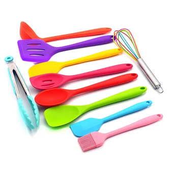 10Pcs/Set Non-stick Kitchen Utensils Set 10Pcs Colorful Silicone Cooking Utensil All Over Silica Gel Utensil Kitchenware Set
10Pcs/Set Non-stick Kitchen Utensils Set 10Pcs Colorful Silicone Cooking Utensil All Over Silica Gel Utensil Kitchenware Set