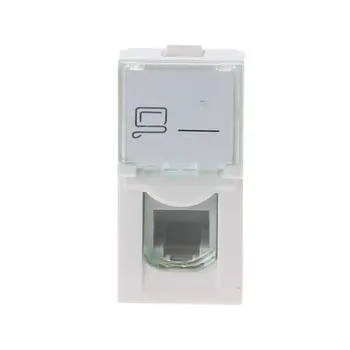 CAT6 Network Module Information Socket RJ45 8P8C Connector Adapter Keystone Jack Standard Wall Plate 77HA
CAT6 Network Module Information Socket RJ45 8P8C Connector Adapter Keystone Jack Standard Wall Plate 77HA