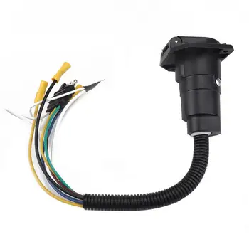 Trailer Light Wiring Adapter Environmental Protection and Durability 7 Way RV Blade to 4 Way Flat with Mounting Bracket
Trailer Light Wiring Adapter Environmental Protection and Durability 7 Way RV Blade to 4 Way Flat with Mounting Bracket