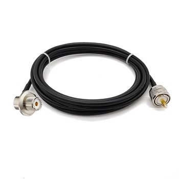 UHF SO239 Female Right Angle Bulkhead Mount to UHF PL259 Male LMR200 Cable for Vehicle Car SUV Truck CB Radio Ham Radio 1-15M
UHF SO239 Female Right Angle Bulkhead Mount to UHF PL259 Male LMR200 Cable for Vehicle Car SUV Truck CB Radio Ham Radio 1-15M