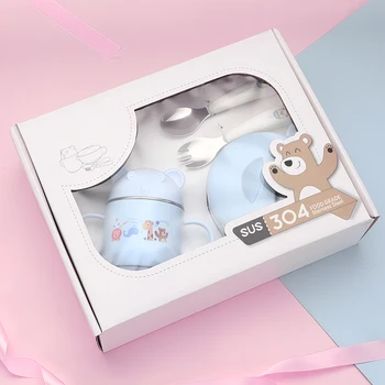 New Free Set Children Dinnerware Set 304 Stainless Steel Feeding Bowl with Lid Milk Cup Spoon and Fork for Baby Toddlers
New Free Set Children Dinnerware Set 304 Stainless Steel Feeding Bowl with Lid Milk Cup Spoon and Fork for Baby Toddlers