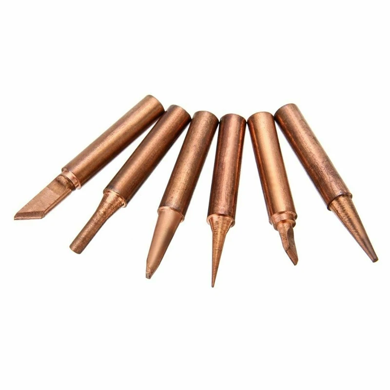 High Quality Pure Red Copper Diamagnetic Solder Iron Tips 900M-T Lead-Free Lower Temperature Soldering Welding Tools for Solderi
High Quality Pure Red Copper Diamagnetic Solder Iron Tips 900M-T Lead-Free Lower Temperature Soldering Welding Tools for Solderi