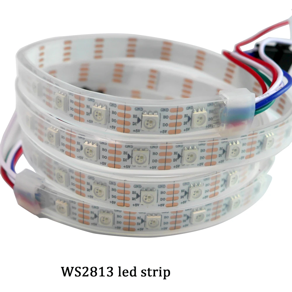 50m DC5V WS2813 full color led strip light;Dual-signal WS2812B Updated smart pixel led lamp tape 30/60 leds/m IP30/IP65/IP67
50m DC5V WS2813 full color led strip light;Dual-signal WS2812B Updated smart pixel led lamp tape 30/60 leds/m IP30/IP65/IP67