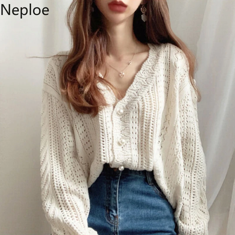 Neploe Women V-Neck Long Sleeve Sweater Coat 2020 Autumn Hollow Out Cardigan Loose Knitted Cardigans Solid Casual Tops 54839
Neploe Women V-Neck Long Sleeve Sweater Coat 2020 Autumn Hollow Out Cardigan Loose Knitted Cardigans Solid Casual Tops 54839