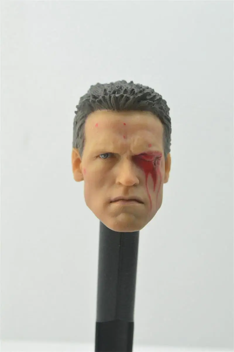 1/6 scale soldier Terminatosr 1 T800 Arnold Schwarzenegger war-damaged head sculpt model for 12" inches action figure collection
1/6 scale soldier Terminatosr 1 T800 Arnold Schwarzenegger war-damaged head sculpt model for 12" inches action figure collection