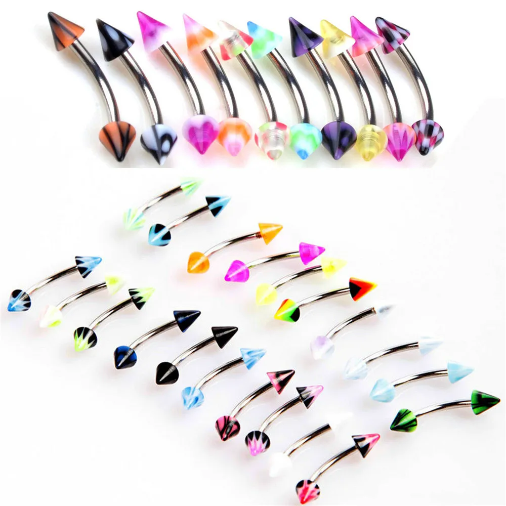 30PCS Mixed lot Cone Barbell Curved Eyebrow Piercing Stainless Steel Rings Bar!!
30PCS Mixed lot Cone Barbell Curved Eyebrow Piercing Stainless Steel Rings Bar!!