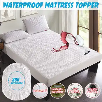 Jacquard Quilted Waterproof Mattress Protector Solid Color Embossed Topper Pad Soft Fitted Sheet Cover with Elastic Band
Jacquard Quilted Waterproof Mattress Protector Solid Color Embossed Topper Pad Soft Fitted Sheet Cover with Elastic Band
