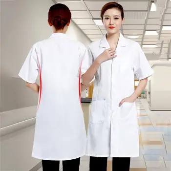 Women Anti Dust Short Sleeves Button3 Pockets Slim Lab Coat Doctor Workwear Safety Protection Dental Clinic Clothes 
Women Anti Dust Short Sleeves Button3 Pockets Slim Lab Coat Doctor Workwear Safety Protection Dental Clinic Clothes