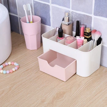 Makeup Storage Box Desk Organizer with Small Drawer Plastic Cosmetic Container Dressing Table Skin Care Rack Home Storage Box
Makeup Storage Box Desk Organizer with Small Drawer Plastic Cosmetic Container Dressing Table Skin Care Rack Home Storage Box