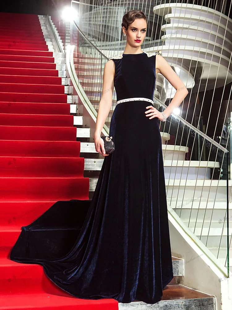 sleeveless Evening party gown Sexy Prom beading robe de soiree courte long indian saree Navy velour mother of the bride dress
sleeveless Evening party gown Sexy Prom beading robe de soiree courte long indian saree Navy velour mother of the bride dress