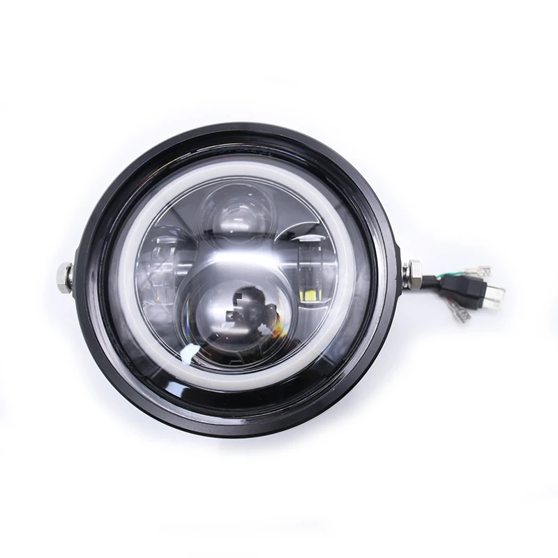 Custom Universal 7" LED Headlight DRL Angel Eye High Low Beam HeadLamp Motorcycle Head Light Scooter For Harley Honda Yamaha KTN
Custom Universal 7" LED Headlight DRL Angel Eye High Low Beam HeadLamp Motorcycle Head Light Scooter For Harley Honda Yamaha KTN