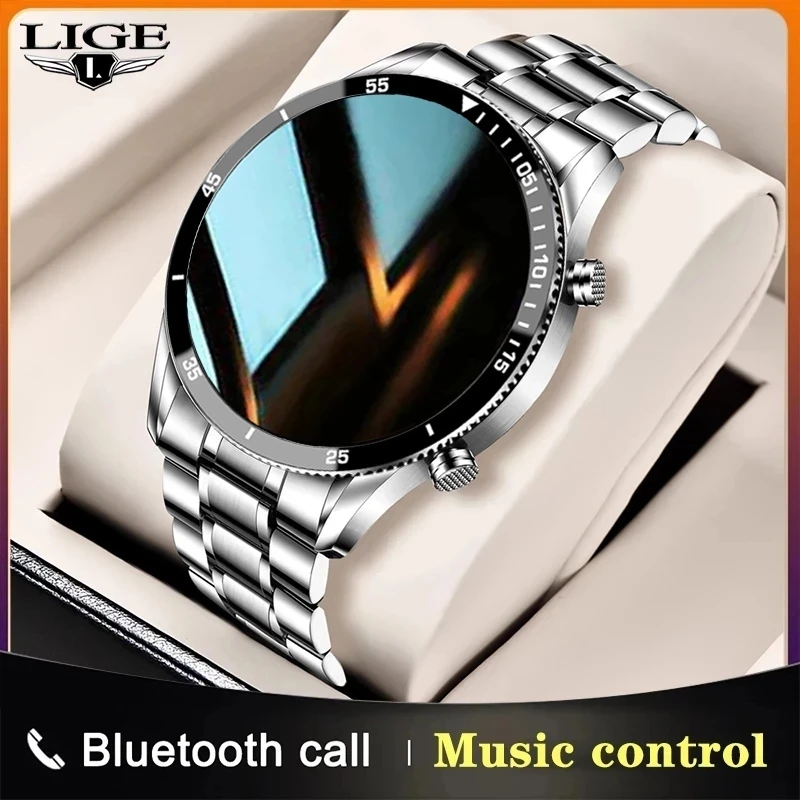LIGE 2021 Steel Band Bluetooth Call Smart Watch Men Fitness waterproof watch Heart rate monitor Activity tracker For Android IOS
LIGE 2021 Steel Band Bluetooth Call Smart Watch Men Fitness waterproof watch Heart rate monitor Activity tracker For Android IOS