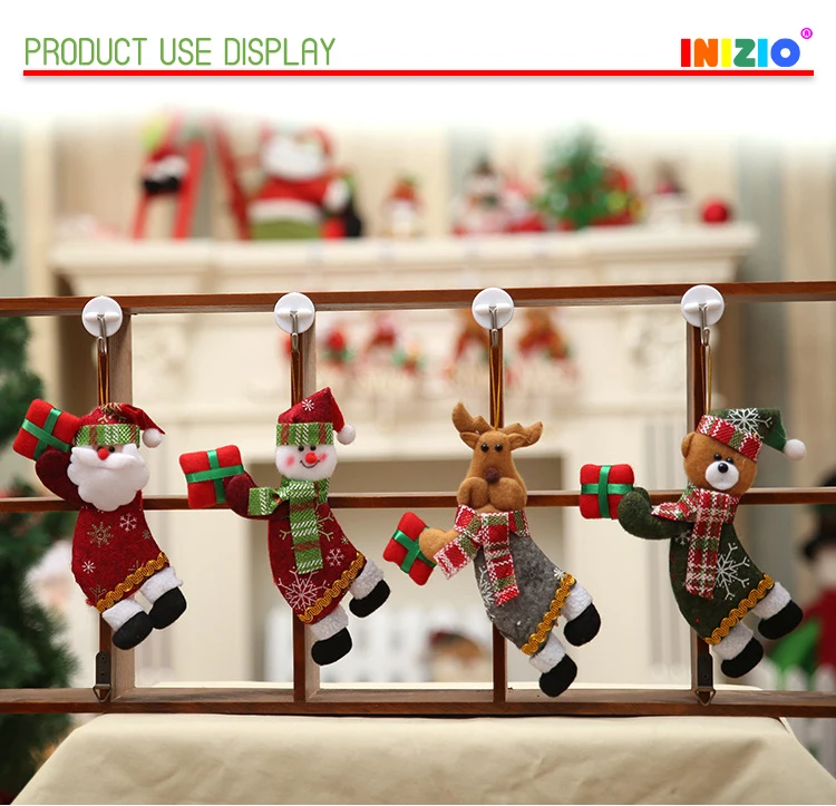 2020 christmas new christmas tree pendant santa snowman elk bear