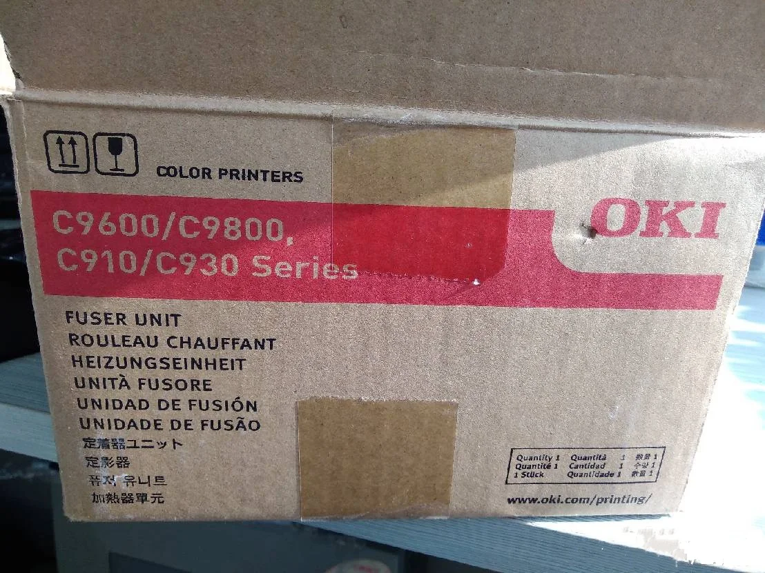 Original 85%-90%new Fuser Unit for OKI c9600 c9800 c910 930 C9650 Fuser Assembly Original Packing Fuser Kit 
Original 85%-90%new Fuser Unit for OKI c9600 c9800 c910 930 C9650 Fuser Assembly Original Packing Fuser Kit