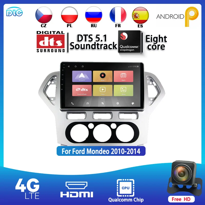 Qualcomm Android 9 IPS DSP 4G+64G Multimedia Car DVD Player Navigation GPS Radio stero Head Unit For Mondeo 2010-2014
Qualcomm Android 9 IPS DSP 4G+64G Multimedia Car DVD Player Navigation GPS Radio stero Head Unit For Mondeo 2010-2014