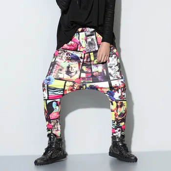 Mens Harem Pants Print Joggers Hip-hop Drop Crotch Harem Pants Streetwear Trousers Men Pockets Loose Nepal Style Men Cross-Pants
Mens Harem Pants Print Joggers Hip-hop Drop Crotch Harem Pants Streetwear Trousers Men Pockets Loose Nepal Style Men Cross-Pants