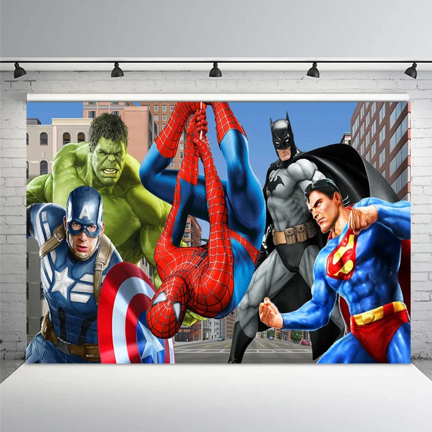 Super Hero Heroes Spiderman Superman Hulk Captain Avengers Custom Photo Studio Backdrop Background Background Photography
Super Hero Heroes Spiderman Superman Hulk Captain Avengers Custom Photo Studio Backdrop Background Background Photography